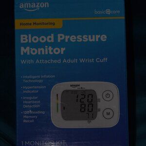 New AMAZON Blood Pressure Monitor with Attached Adult Wrist Cuff